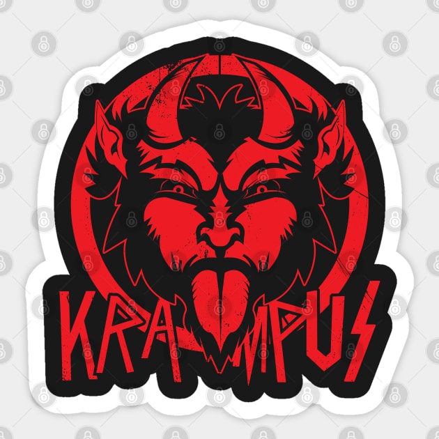 Krampus - Sleigher of the Holidays Sticker by Gimmickbydesign